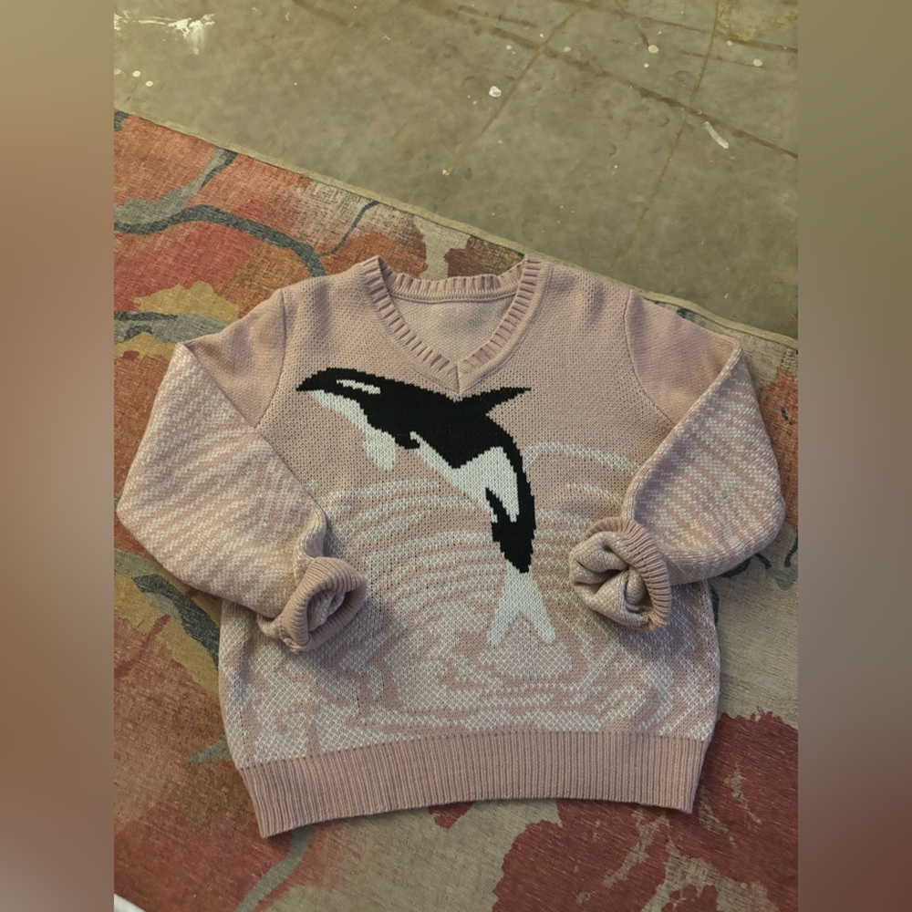 SHEIN Pink Knit Sweater